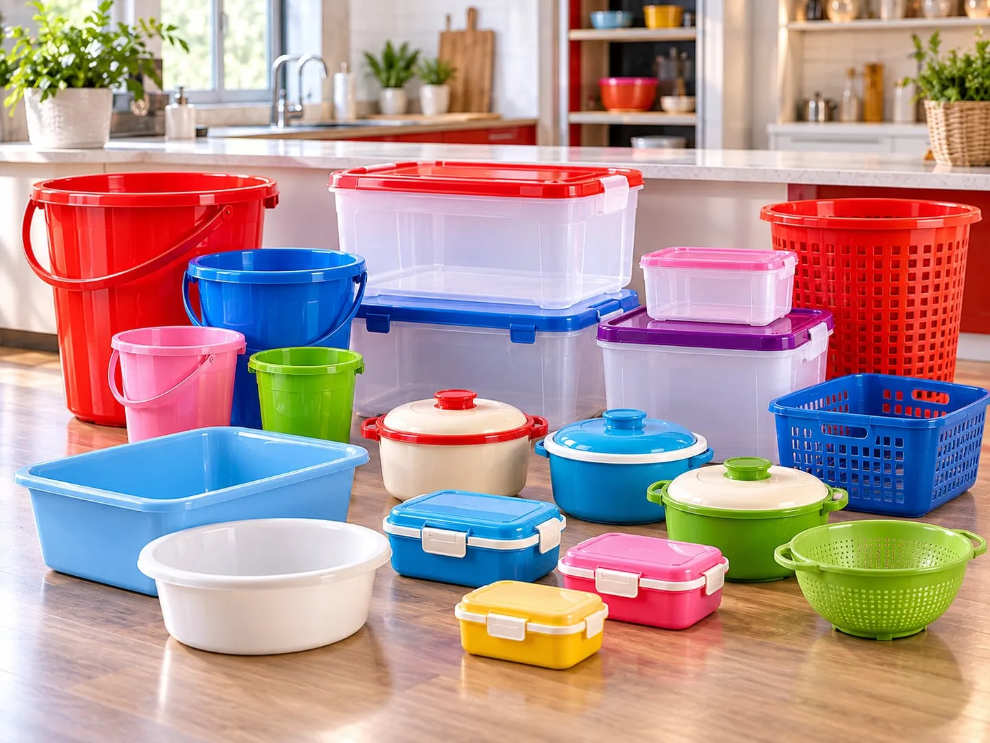 Injection-moulded household products components