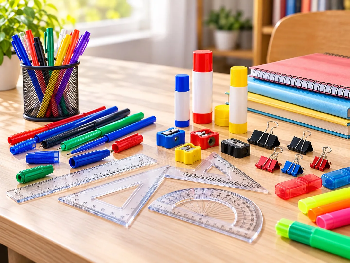 Injection-moulded stationery components
