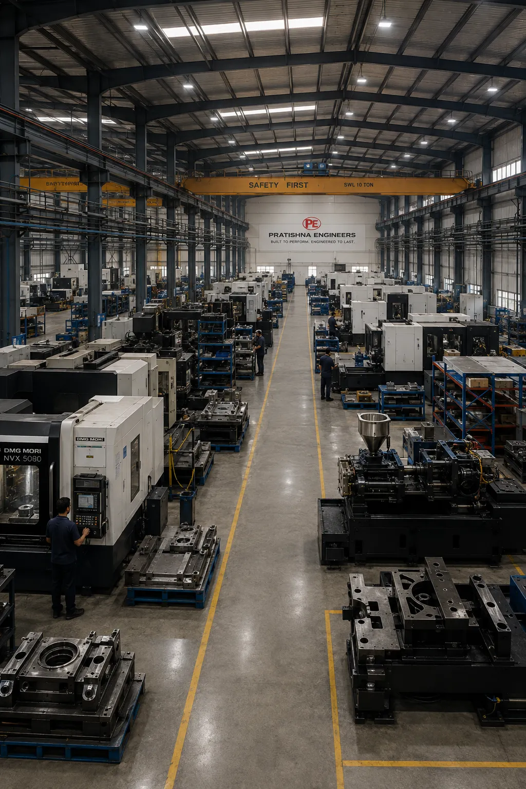 Pratishna Engineers machining and assembly floor in Mumbai